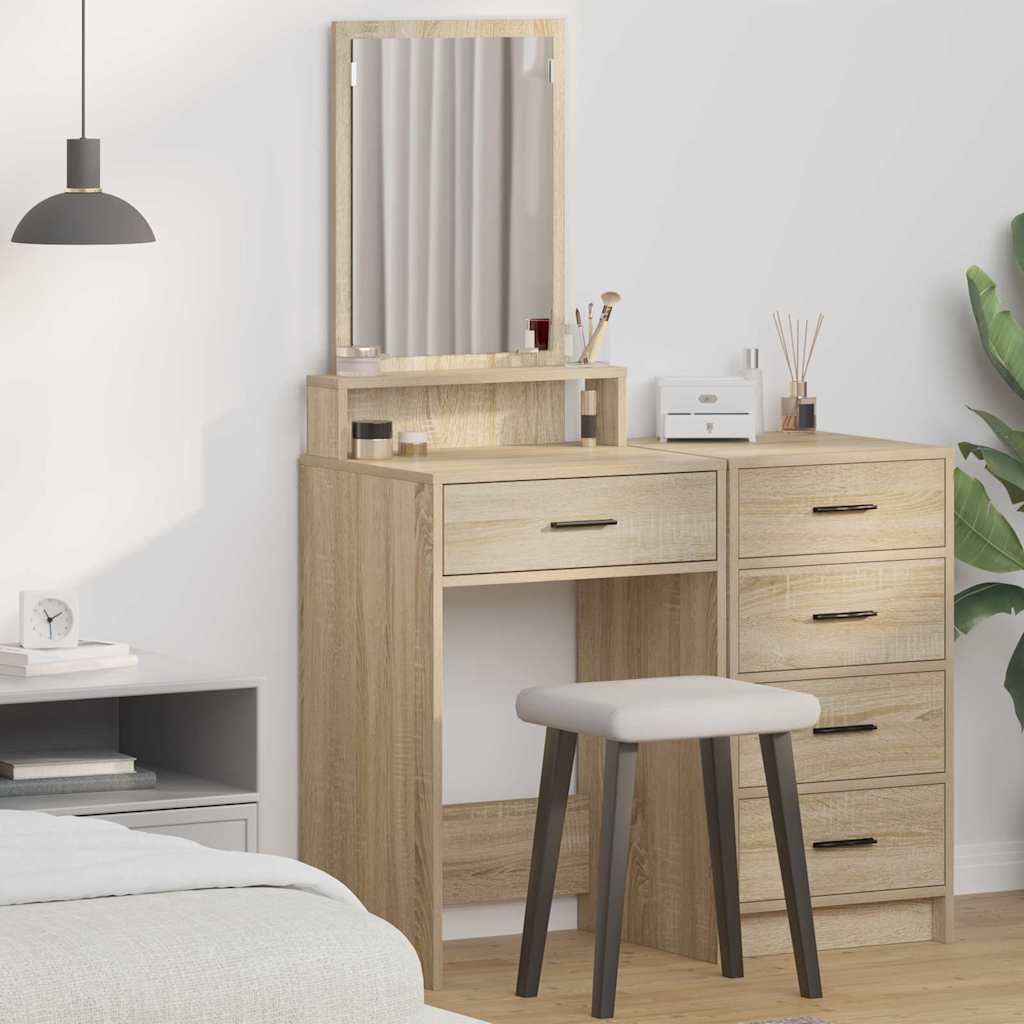 Schminktisch Sonoma Eiche 50 x 41 x 140 cm Holzwerkstoff