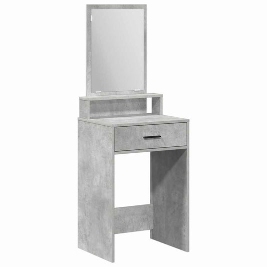 Schminktisch mit Regal Betongrau 50 x 41 x 140 cm Holzwerkstoff