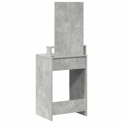 Schminktisch mit Regal Betongrau 50 x 41 x 140 cm Holzwerkstoff