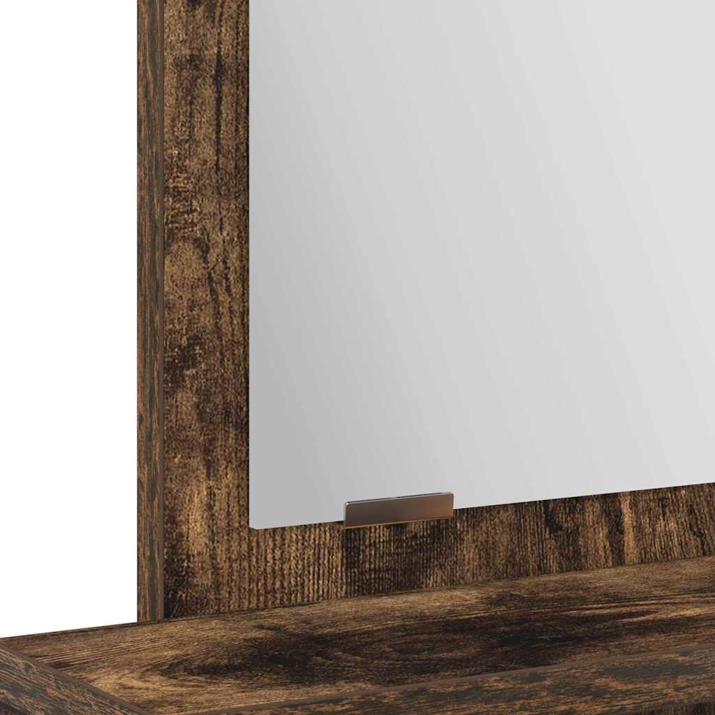 Schminktisch Räuchereiche 50 x 41 x 140 cm Holzwerkstoff
