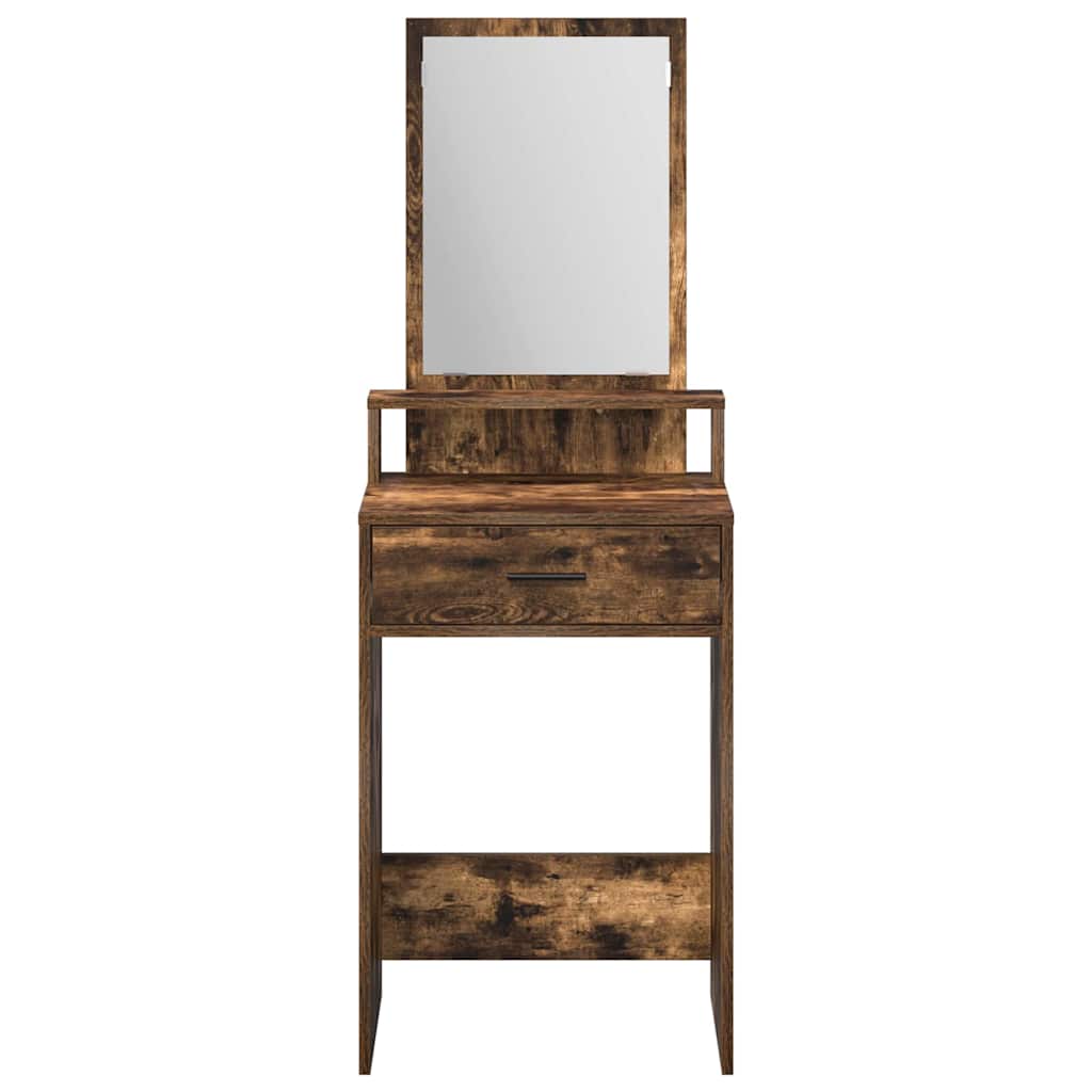 Schminktisch Räuchereiche 50 x 41 x 140 cm Holzwerkstoff