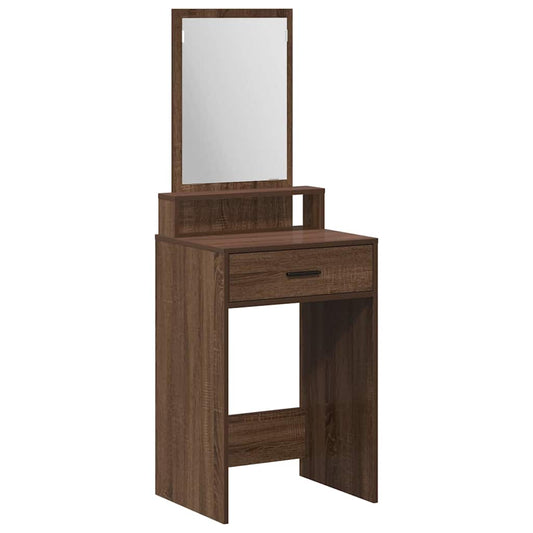 Schminktisch Braunes Eichenholz 50 x 41 x 140 cm Holzwerkstoff