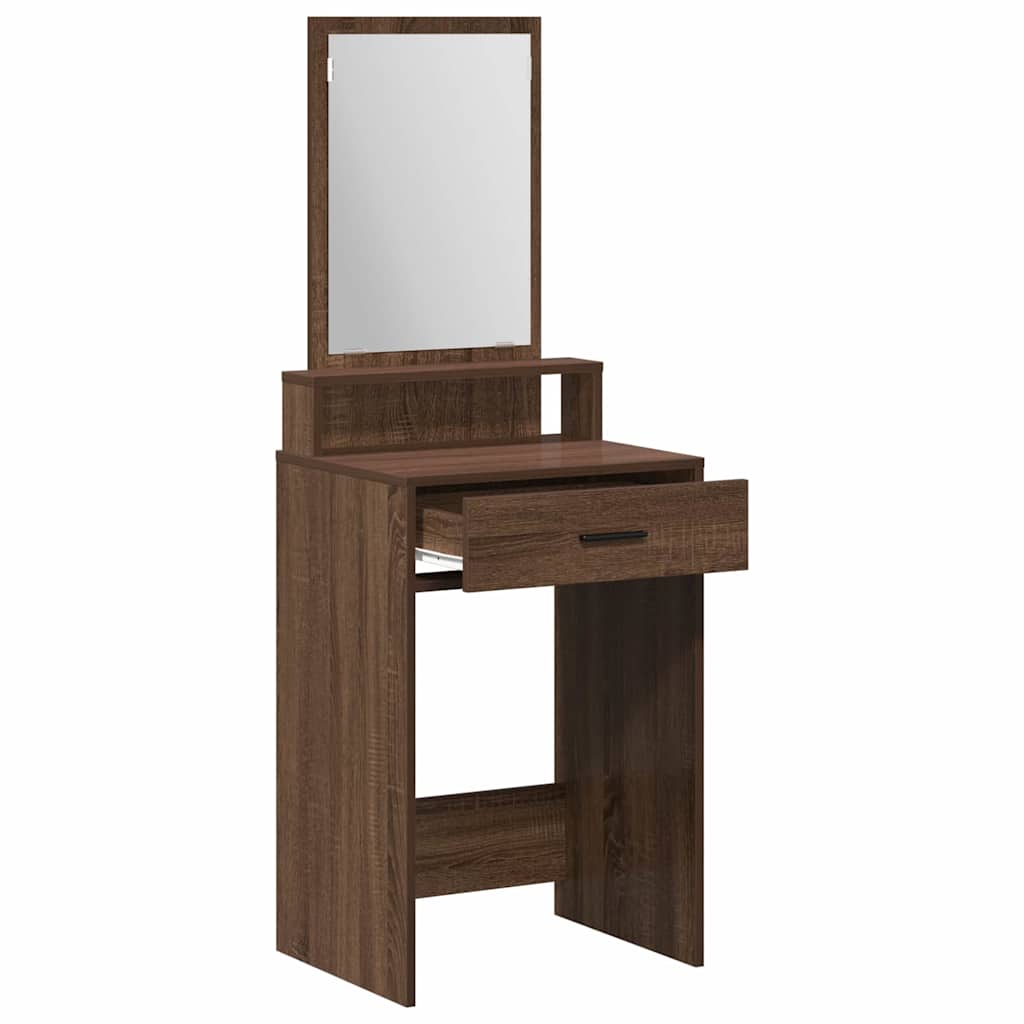 Schminktisch Braunes Eichenholz 50 x 41 x 140 cm Holzwerkstoff