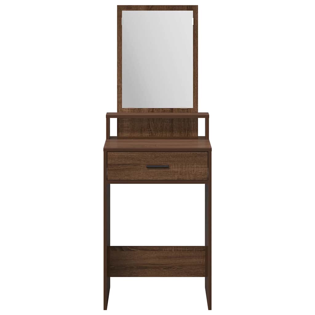 Schminktisch Braunes Eichenholz 50 x 41 x 140 cm Holzwerkstoff