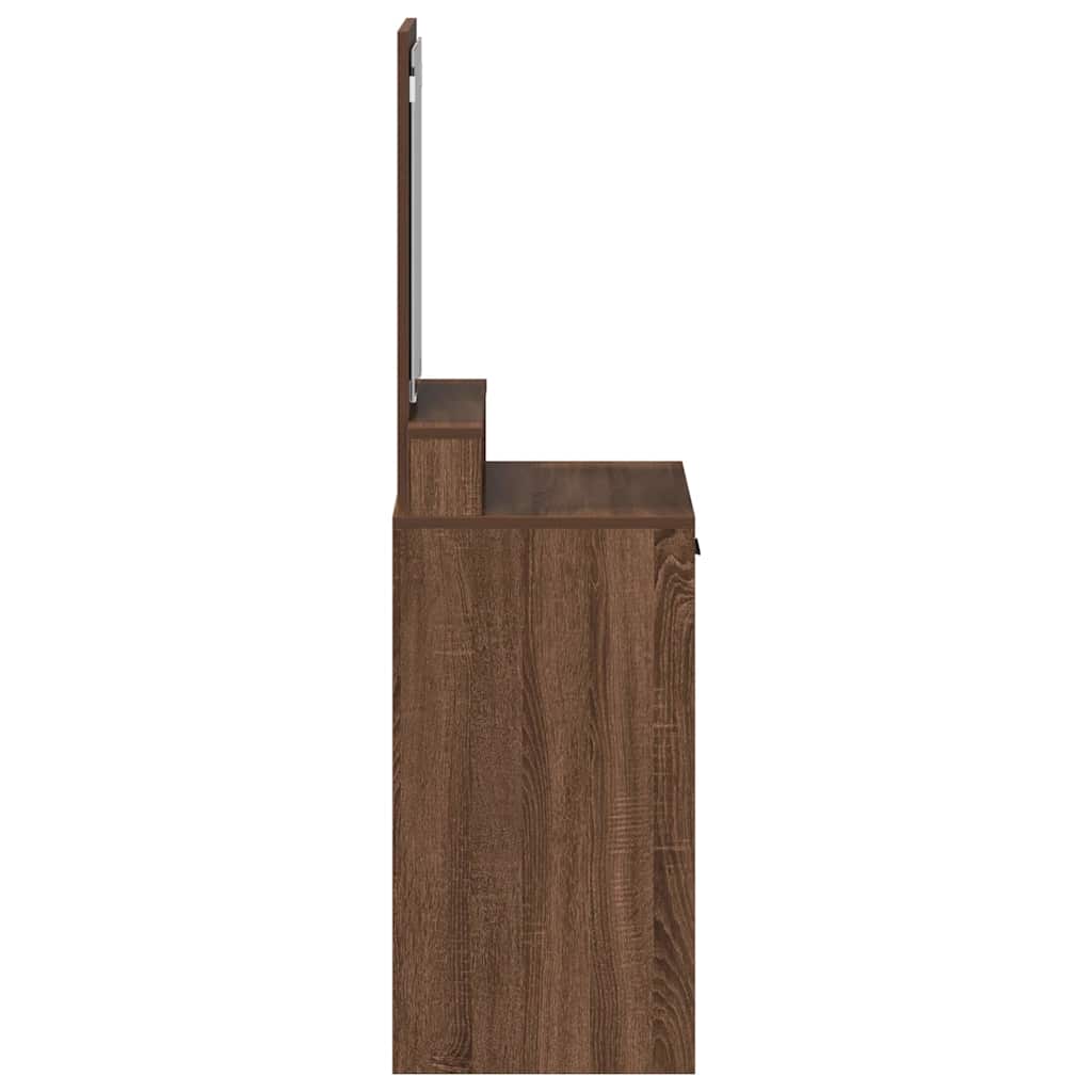 Schminktisch Braunes Eichenholz 50 x 41 x 140 cm Holzwerkstoff