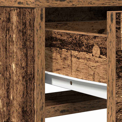 Schminktisch mit Regal Altholz 50 x 41 x 140 cm Holzwerkstoff