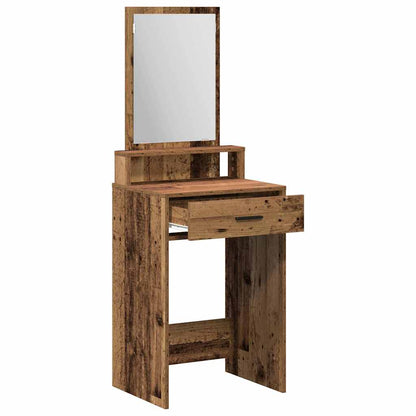 Schminktisch mit Regal Altholz 50 x 41 x 140 cm Holzwerkstoff