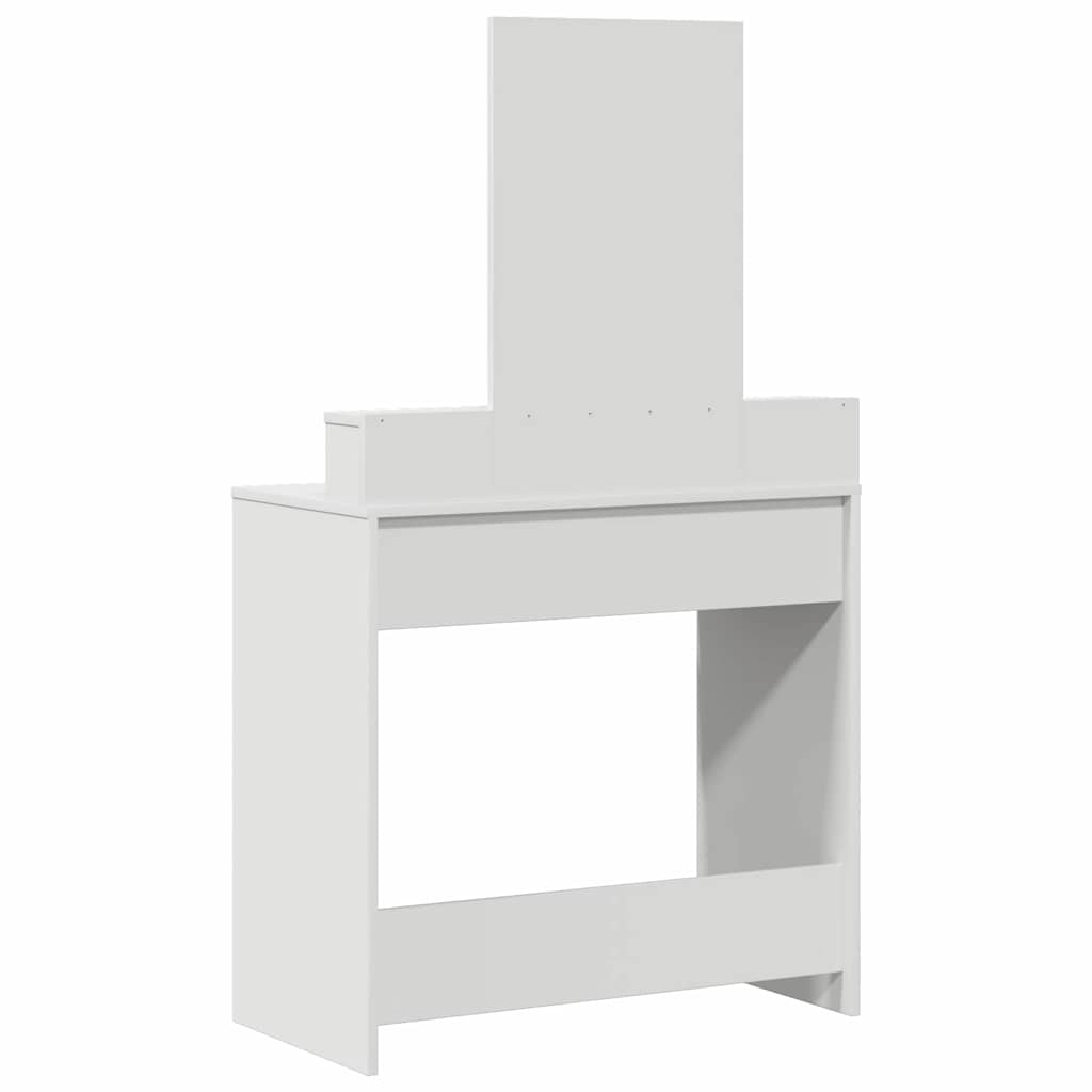 Schminktisch mit Schubladen Weiß 79 x 41 x 140 cm Holzwerkstoff