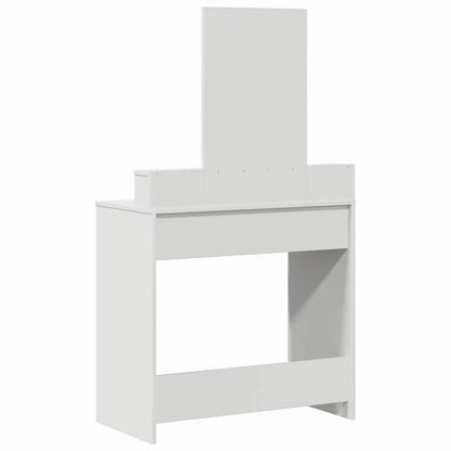 Schminktisch mit Schubladen Weiß 79 x 41 x 140 cm Holzwerkstoff