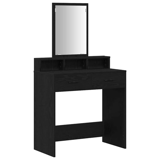 Schminktisch Schwarze Eiche 79 x 41 x 140 cm Holzwerkstoff