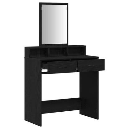 Schminktisch Schwarze Eiche 79 x 41 x 140 cm Holzwerkstoff