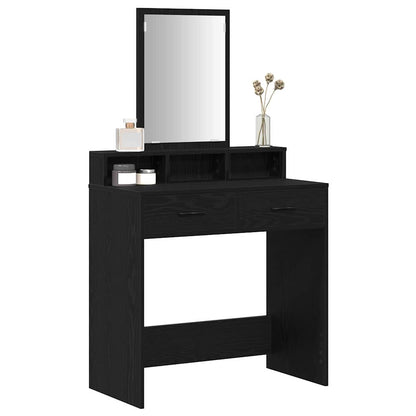 Schminktisch Schwarze Eiche 79 x 41 x 140 cm Holzwerkstoff