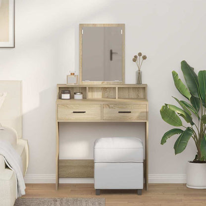 Schminktisch Sonoma Eiche 79 x 41 x 140 cm Holzwerkstoff