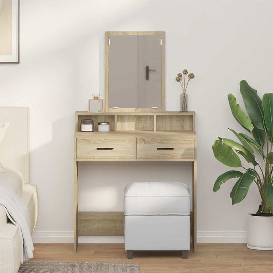 Schminktisch Sonoma Eiche 79 x 41 x 140 cm Holzwerkstoff
