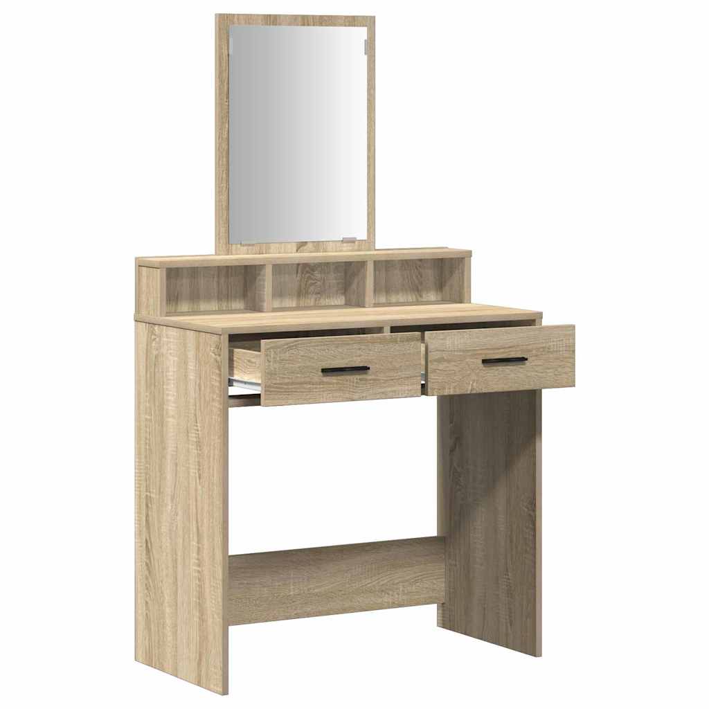 Schminktisch Sonoma Eiche 79 x 41 x 140 cm Holzwerkstoff