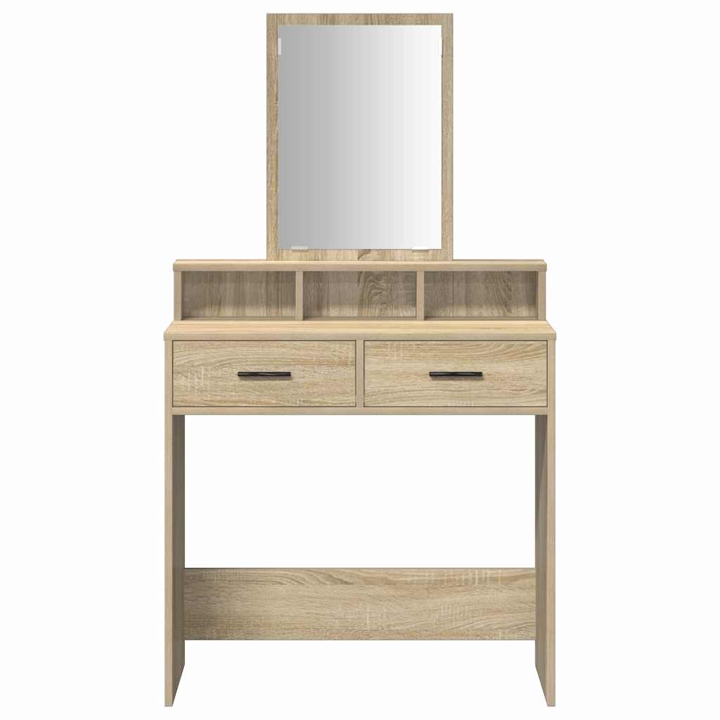 Schminktisch Sonoma Eiche 79 x 41 x 140 cm Holzwerkstoff
