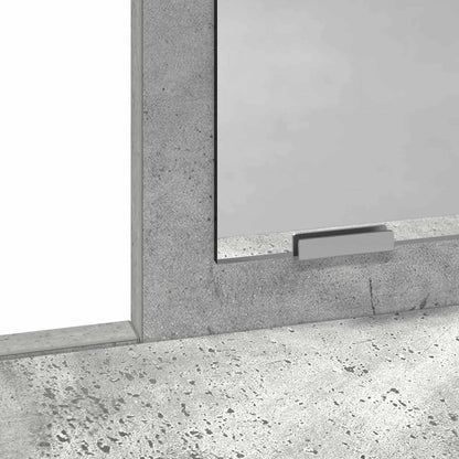 Schminktisch mit Regal Betongrau 79 x 41 x 140 cm Holzwerkstoff