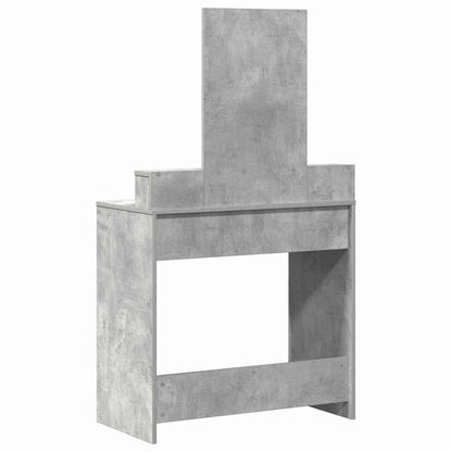 Schminktisch mit Regal Betongrau 79 x 41 x 140 cm Holzwerkstoff
