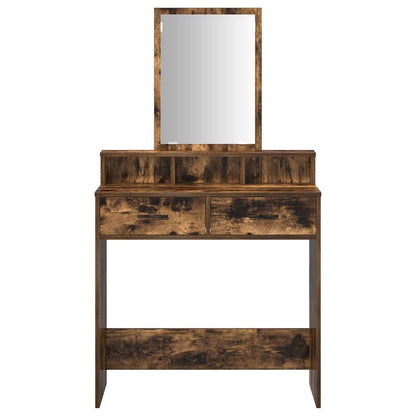 Schminktisch Räuchereiche 79 x 41 x 140 cm Holzwerkstoff