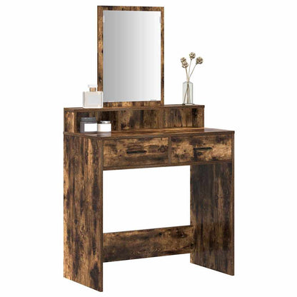Schminktisch Räuchereiche 79 x 41 x 140 cm Holzwerkstoff