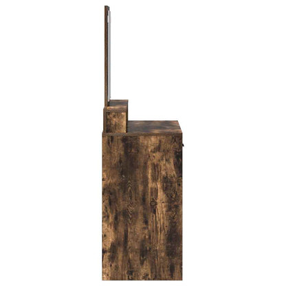 Schminktisch Räuchereiche 79 x 41 x 140 cm Holzwerkstoff