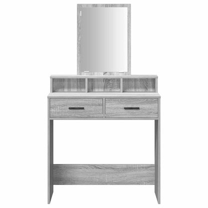 Schminktisch Graues Sonoma 79 x 41 x 140 cm Holzwerkstoff