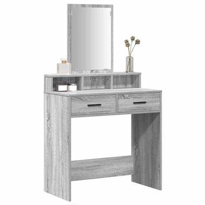 Schminktisch Graues Sonoma 79 x 41 x 140 cm Holzwerkstoff
