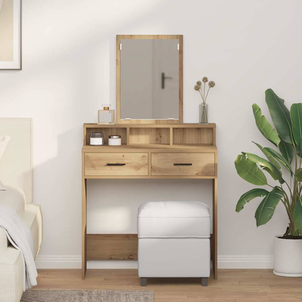 Schminktisch Artisan Eiche 79 x 41 x 140 cm Holzwerkstoff
