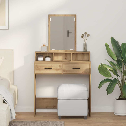 Schminktisch Artisan Eiche 79 x 41 x 140 cm Holzwerkstoff