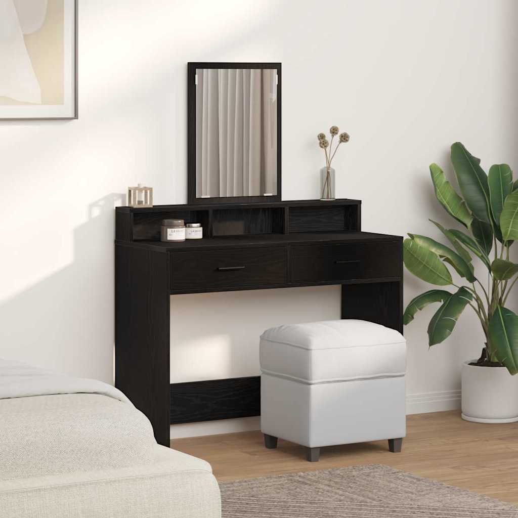 Schminktisch Schwarze Eiche 100 x 41 x 140 cm Holzwerkstoff