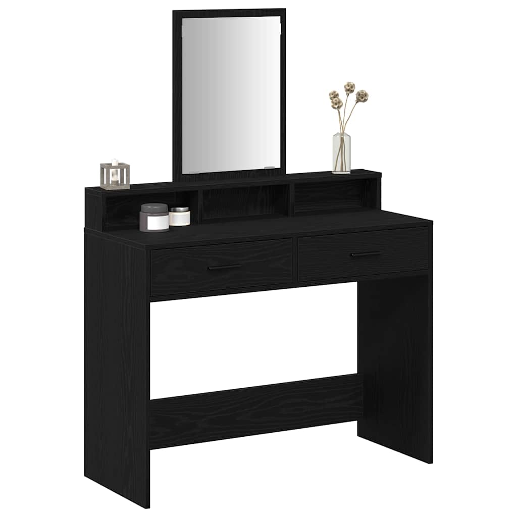 Schminktisch Schwarze Eiche 100 x 41 x 140 cm Holzwerkstoff