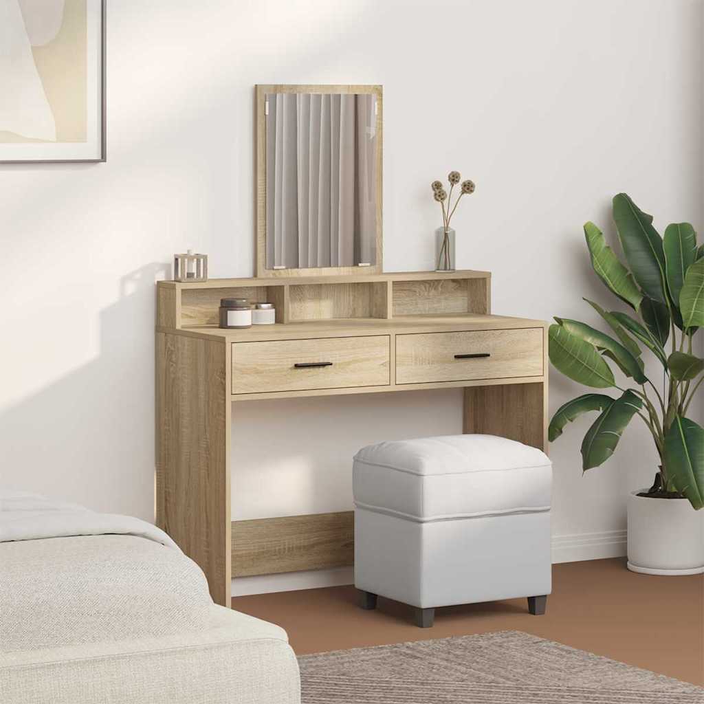 Schminktisch Sonoma Eiche 100 x 41 x 140 cm Holzwerkstoff