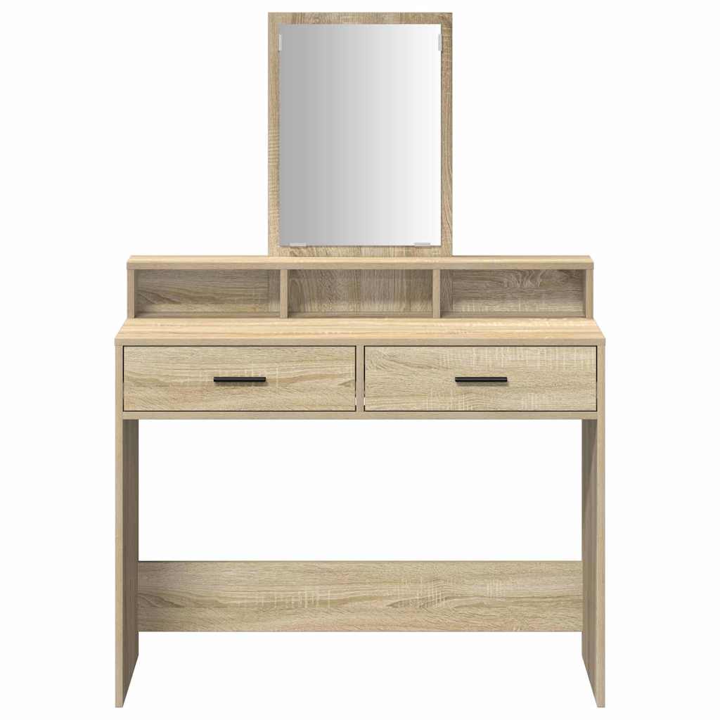 Schminktisch Sonoma Eiche 100 x 41 x 140 cm Holzwerkstoff