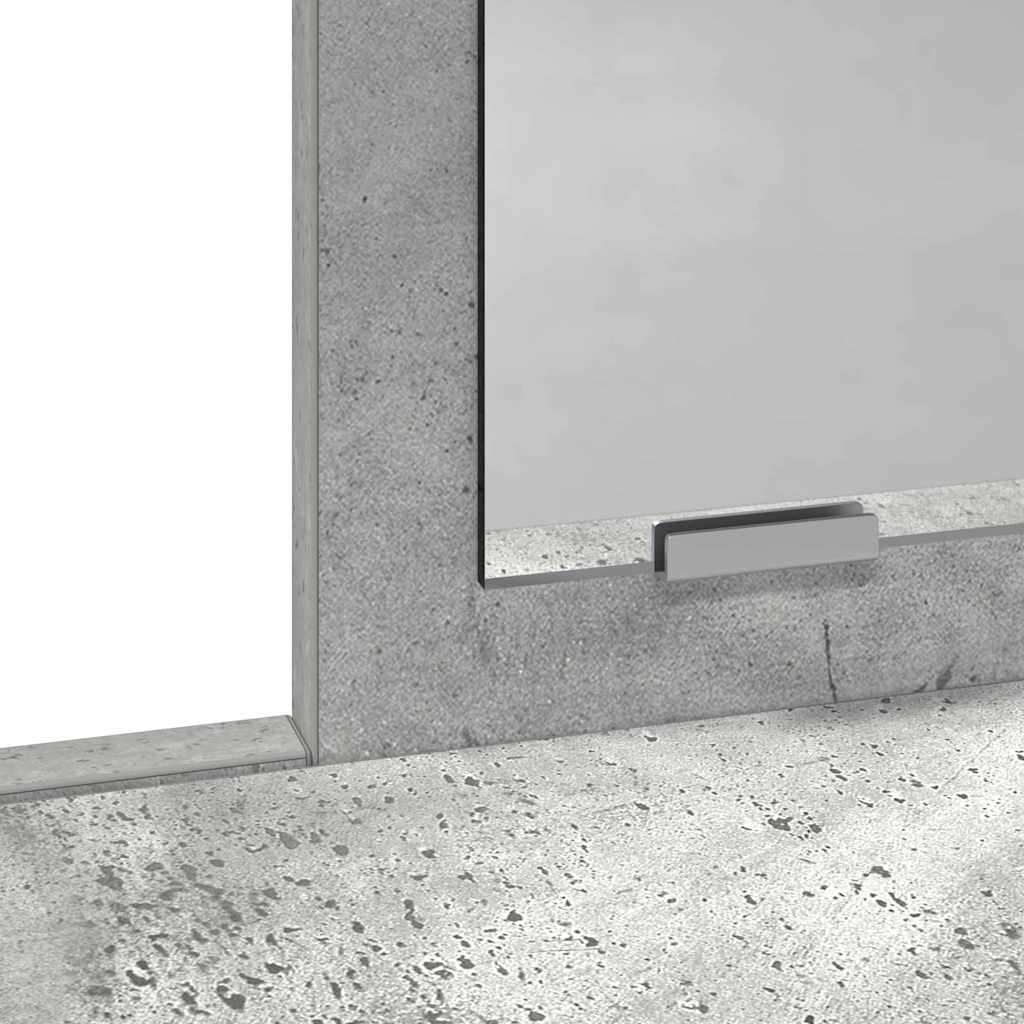 Schminktisch Betongrau 100 x 41 x 140 cm Holzwerkstoff