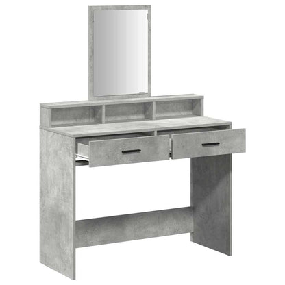 Schminktisch Betongrau 100 x 41 x 140 cm Holzwerkstoff