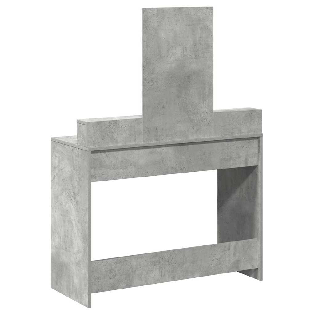 Schminktisch Betongrau 100 x 41 x 140 cm Holzwerkstoff