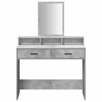 Schminktisch Betongrau 100 x 41 x 140 cm Holzwerkstoff