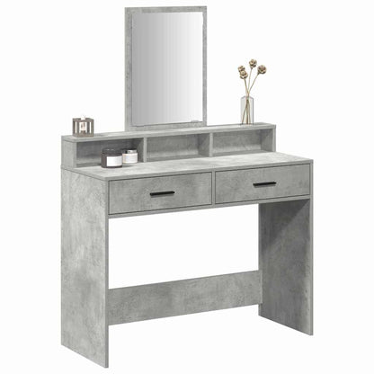 Schminktisch Betongrau 100 x 41 x 140 cm Holzwerkstoff