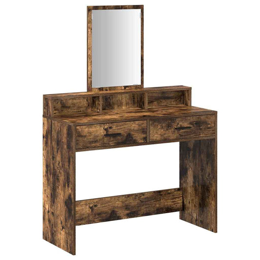 Schminktisch Räuchereiche 100 x 41 x 140 cm Holzwerkstoff