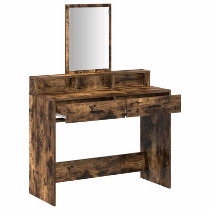 Schminktisch Räuchereiche 100 x 41 x 140 cm Holzwerkstoff