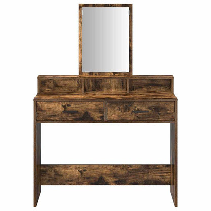 Schminktisch Räuchereiche 100 x 41 x 140 cm Holzwerkstoff