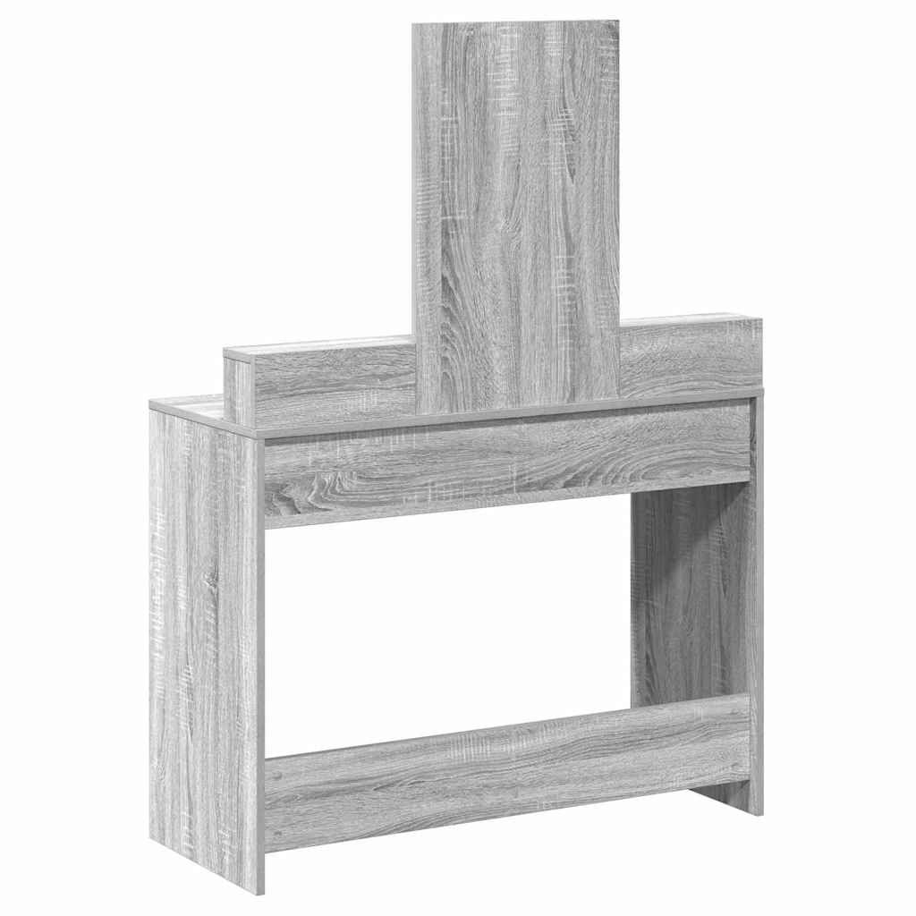 Schminktisch Graues Sonoma 100 x 41 x 140 cm Holzwerkstoff