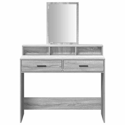 Schminktisch Graues Sonoma 100 x 41 x 140 cm Holzwerkstoff