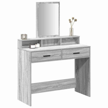 Schminktisch Graues Sonoma 100 x 41 x 140 cm Holzwerkstoff