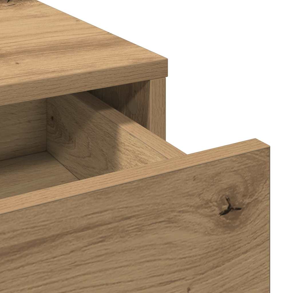 Schminktisch Eiche handwerklich 100 x 41 x 140 cm Holzwerkstoff