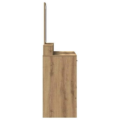 Schminktisch Eiche handwerklich 100 x 41 x 140 cm Holzwerkstoff