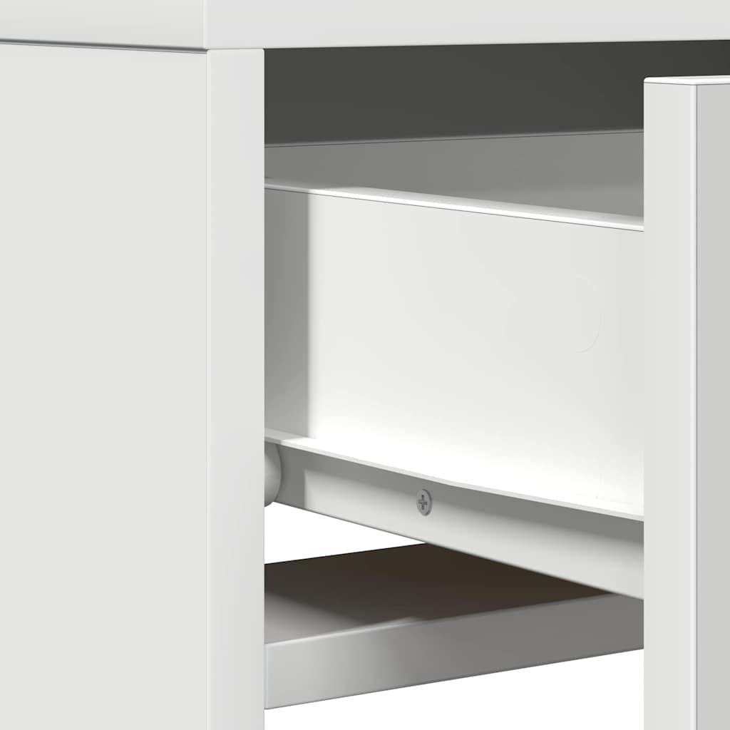 Schminktisch mit Schubladen Weiß 50 x 41 x 140 cm Holzwerkstoff