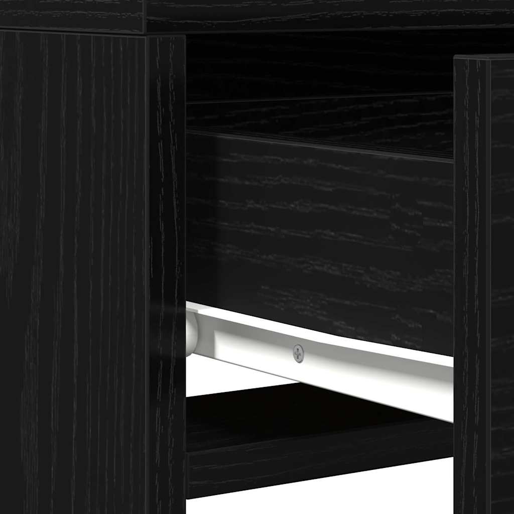 Schminktisch mit Spiegel Schwarz 50 x 41 x 140 cm Holzwerkstoff
