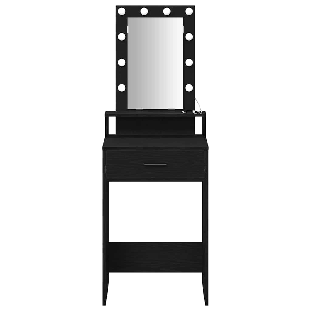 Schminktisch mit Spiegel Schwarz 50 x 41 x 140 cm Holzwerkstoff