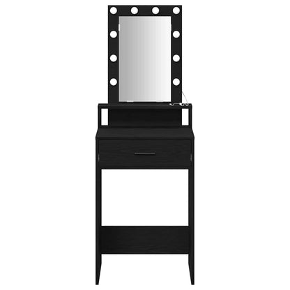 Schminktisch mit Spiegel Schwarz 50 x 41 x 140 cm Holzwerkstoff